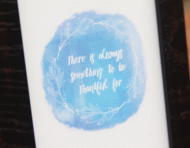 Thankful Print & Frame Project by Kelly Wayment
