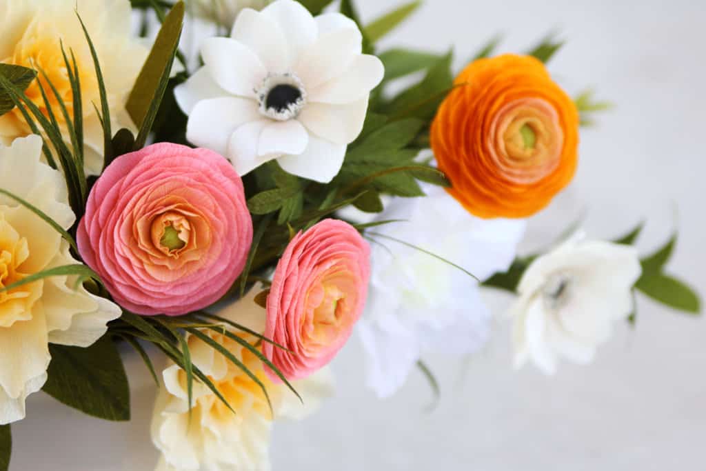 White Vellum Paper Flower Garland - Lia Griffith