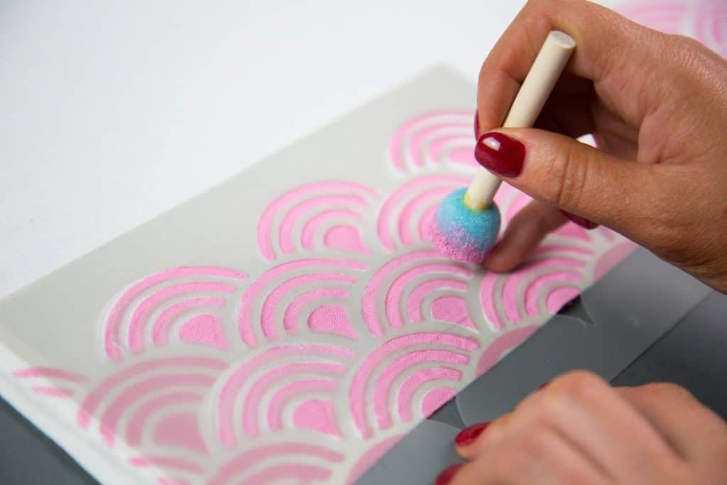 Stencil material - non adhesive