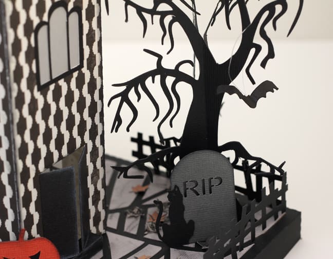 Paper Haunted House with the Silhouette CAMEO - Finding Time To Create