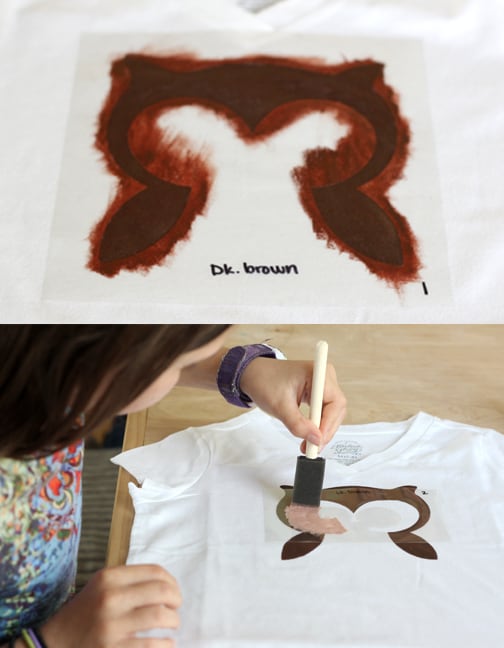 Multi layer stencil DIY shirt
