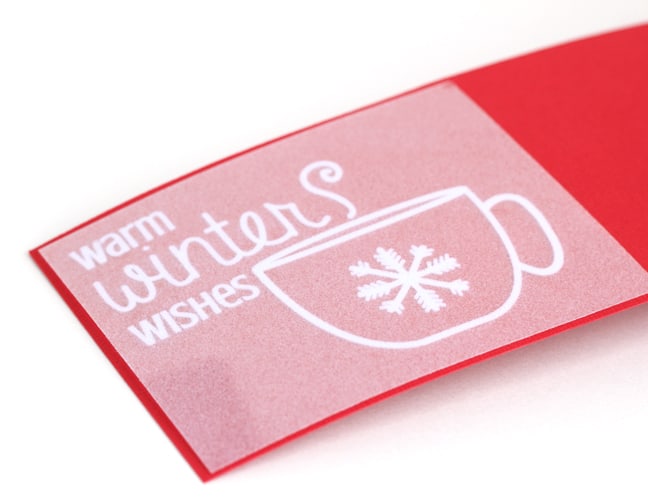 Warm winter wishes mug - papercraft by Kelly Wayment