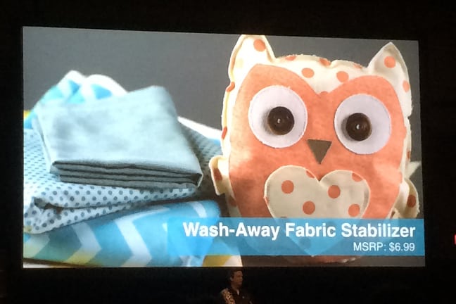 Wash-away fabric stabilizer ~ Silhouette 2016 New Release