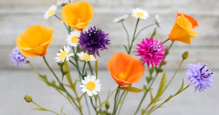 Handmade Paper Wildflowers