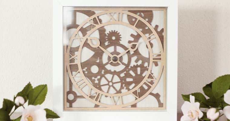 Wooden Clock Decor: Silhouette Tutorial