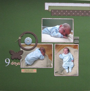Baby Boy Scrapbook Pages - Finding Time To Create