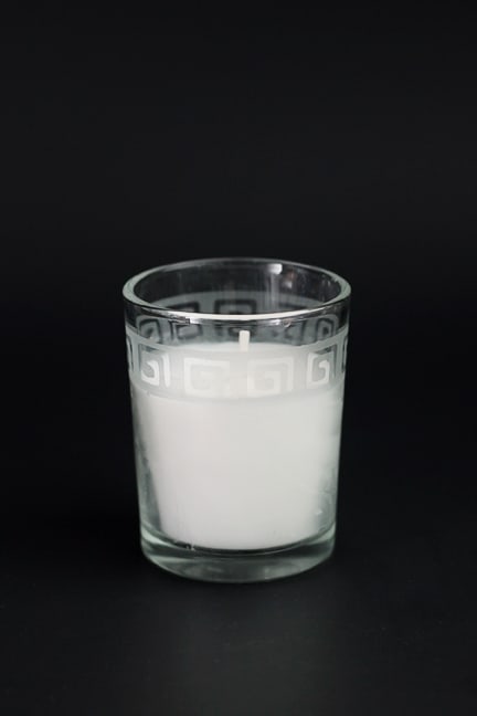 etched glass votive