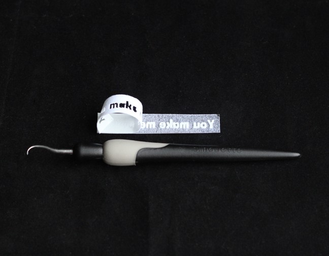 Sketch project - heat transfer words for card