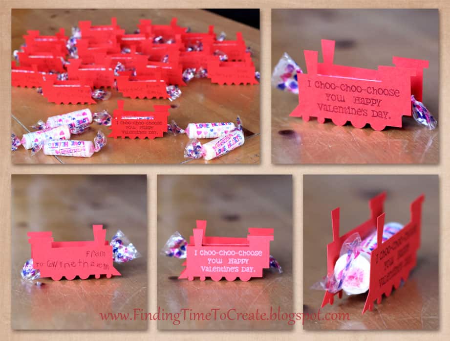 Valentines for Kids - Giant Smarties Trains