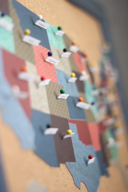 map tacks detail - Finding Time To Create