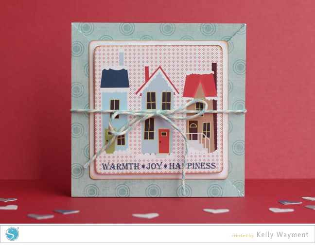 Triangle-fold winter card